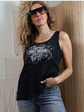 harley davidson graphic tank size M Vintage 2008